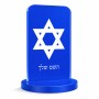 סטנד תמונה מעוצב בעיצוב אישי עם השם שלך בעיצוב מגן דוד - מגן דוד - ישראל גודל 6 × 10 ס"מ