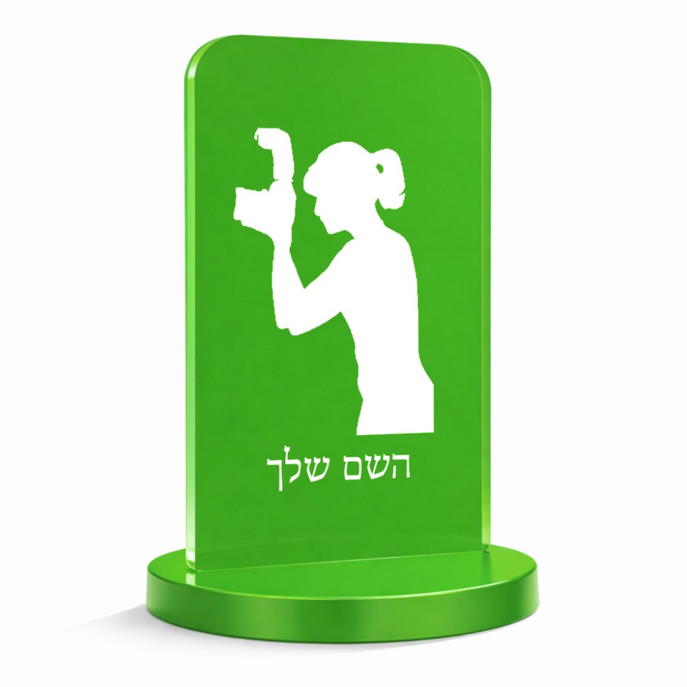 סטנד תמונה מעוצב בעיצוב אישי עם השם שלך בעיצוב צלמת - אישה גודל 6 × 10 ס"מ