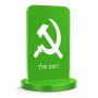 סטנד תמונה מעוצב בעיצוב אישי עם השם שלך בעיצוב פטיש ומגל גודל 6 × 10 ס"מ