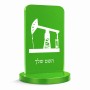 סטנד תמונה מעוצב בעיצוב אישי עם השם שלך בעיצוב באר נפט גודל 6 × 10 ס"מ