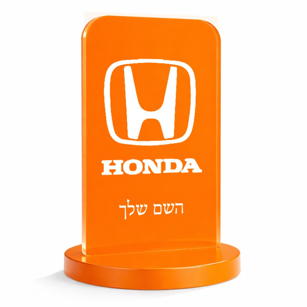 סטנד תמונה מעוצב בעיצוב אישי עם השם שלך בעיצוב הונדה 2 גודל 6 × 10 ס"מ