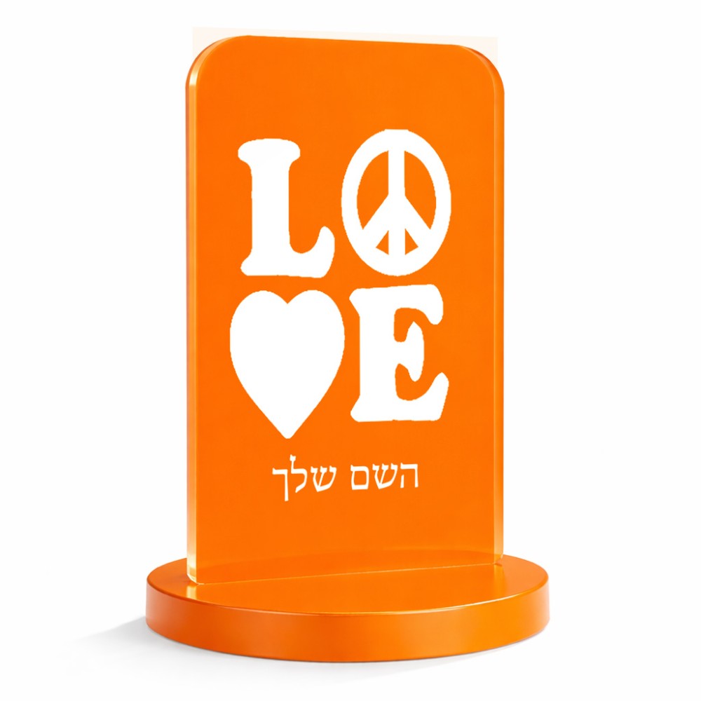 סטנד תמונה מעוצב בעיצוב אישי עם השם שלך בעיצוב אהבה גודל 6 × 10 ס"מ