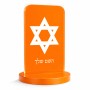 סטנד תמונה מעוצב בעיצוב אישי עם השם שלך בעיצוב מגן דוד - מגן דוד - ישראל גודל 6 × 10 ס"מ