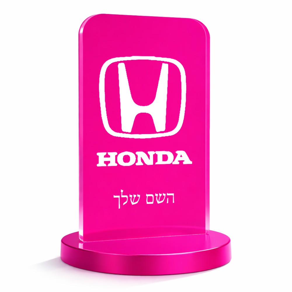 סטנד תמונה מעוצב בעיצוב אישי עם השם שלך בעיצוב הונדה 2 גודל 6 × 10 ס"מ