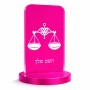 סטנד תמונה מעוצב בעיצוב אישי עם השם שלך בעיצוב מזלות - מאזניים גודל 6 × 10 ס"מ