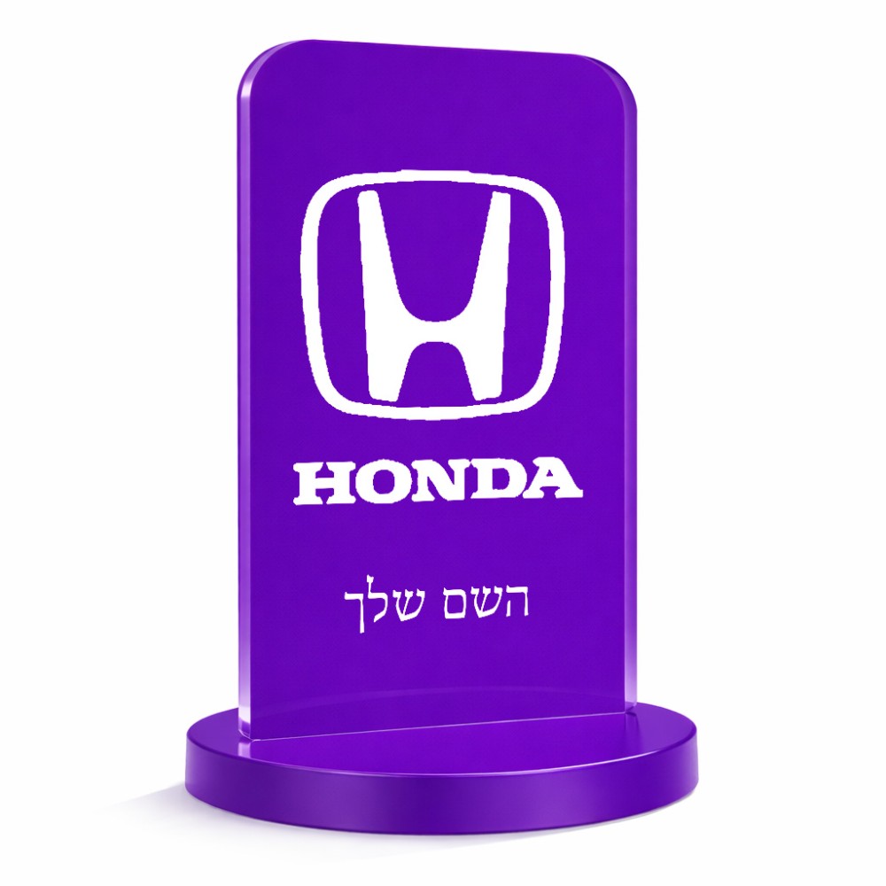 סטנד תמונה מעוצב בעיצוב אישי עם השם שלך בעיצוב הונדה 2 גודל 6 × 10 ס"מ