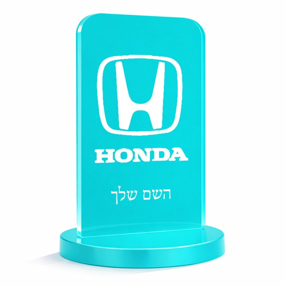 סטנד תמונה מעוצב בעיצוב אישי עם השם שלך בעיצוב הונדה 2 גודל 6 × 10 ס"מ