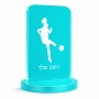 סטנד תמונה מעוצב בעיצוב אישי עם השם שלך בעיצוב שחקנית כדורגל - אישה גודל 6 × 10 ס"מ
