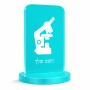 סטנד תמונה מעוצב בעיצוב אישי עם השם שלך בעיצוב מיקרוסקופ גודל 6 × 10 ס"מ
