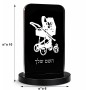 סטנד תמונה מעוצב בעיצוב אישי עם השם שלך בעיצוב עגלת תינוק גודל 6 × 10 ס"מ