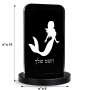 סטנד תמונה מעוצב בעיצוב אישי עם השם שלך בעיצוב בתולת ים - אישה גודל 6 × 10 ס"מ