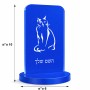 סטנד תמונה מעוצב בעיצוב אישי עם השם שלך בעיצוב חתול גודל 6 × 10 ס"מ