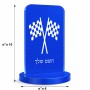 סטנד תמונה מעוצב בעיצוב אישי עם השם שלך בעיצוב דגל המירוץ גודל 6 × 10 ס"מ