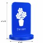 סטנד תמונה מעוצב בעיצוב אישי עם השם שלך בעיצוב פרח גודל 6 × 10 ס"מ