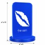 סטנד תמונה מעוצב בעיצוב אישי עם השם שלך בעיצוב שפתיים - נשיקה גודל 6 × 10 ס"מ