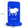 סטנד תמונה מעוצב בעיצוב אישי עם השם שלך בעיצוב מזלות - שור גודל 6 × 10 ס"מ
