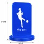 סטנד תמונה מעוצב בעיצוב אישי עם השם שלך בעיצוב שחקנית כדורגל - אישה גודל 6 × 10 ס"מ
