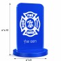 סטנד תמונה מעוצב בעיצוב אישי עם השם שלך בעיצוב כבאי - תגית גודל 6 × 10 ס"מ
