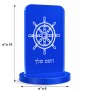 סטנד תמונה מעוצב בעיצוב אישי עם השם שלך בעיצוב הגה - קפטן - ים גודל 6 × 10 ס"מ