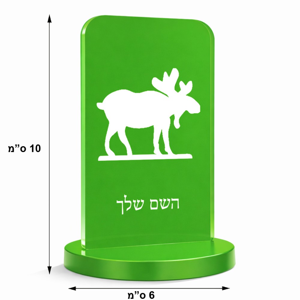 סטנד תמונה מעוצב בעיצוב אישי עם השם שלך בעיצוב דישון גודל 6 × 10 ס"מ
