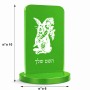 סטנד תמונה מעוצב בעיצוב אישי עם השם שלך בעיצוב ארנב מחזיק גזר גודל 6 × 10 ס"מ