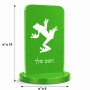סטנד תמונה מעוצב בעיצוב אישי עם השם שלך בעיצוב צפרדע טרופית גודל 6 × 10 ס"מ