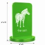 סטנד תמונה מעוצב בעיצוב אישי עם השם שלך בעיצוב זברה גודל 6 × 10 ס"מ
