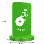 סטנד תמונה מעוצב בעיצוב אישי עם השם שלך בעיצוב תקליטור - אזור מוזיקה גודל 6 × 10 ס"מ