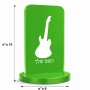 סטנד תמונה מעוצב בעיצוב אישי עם השם שלך בעיצוב גיטרה גודל 6 × 10 ס"מ