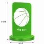 סטנד תמונה מעוצב בעיצוב אישי עם השם שלך בעיצוב כדורסל גודל 6 × 10 ס"מ