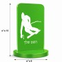 סטנד תמונה מעוצב בעיצוב אישי עם השם שלך בעיצוב סקי גודל 6 × 10 ס"מ