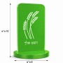 סטנד תמונה מעוצב בעיצוב אישי עם השם שלך בעיצוב חיטה גלית זהב גודל 6 × 10 ס"מ