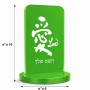 סטנד תמונה מעוצב בעיצוב אישי עם השם שלך בעיצוב אהבה באותיות יפניות גודל 6 × 10 ס"מ