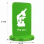 סטנד תמונה מעוצב בעיצוב אישי עם השם שלך בעיצוב מיקרוסקופ גודל 6 × 10 ס"מ