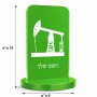 סטנד תמונה מעוצב בעיצוב אישי עם השם שלך בעיצוב באר נפט גודל 6 × 10 ס"מ