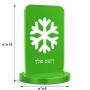 סטנד תמונה מעוצב בעיצוב אישי עם השם שלך בעיצוב שלג גודל 6 × 10 ס"מ
