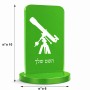 סטנד תמונה מעוצב בעיצוב אישי עם השם שלך בעיצוב טלסקופ גודל 6 × 10 ס"מ