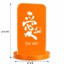 סטנד תמונה מעוצב בעיצוב אישי עם השם שלך בעיצוב אהבה באותיות יפניות גודל 6 × 10 ס"מ