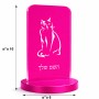 סטנד תמונה מעוצב בעיצוב אישי עם השם שלך בעיצוב חתול גודל 6 × 10 ס"מ