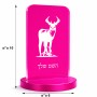סטנד תמונה מעוצב בעיצוב אישי עם השם שלך בעיצוב צבי גודל 6 × 10 ס"מ