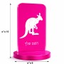 סטנד תמונה מעוצב בעיצוב אישי עם השם שלך בעיצוב קנגורו גודל 6 × 10 ס"מ