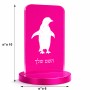 סטנד תמונה מעוצב בעיצוב אישי עם השם שלך בעיצוב פינגווין גודל 6 × 10 ס"מ