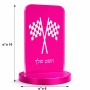 סטנד תמונה מעוצב בעיצוב אישי עם השם שלך בעיצוב דגל המירוץ גודל 6 × 10 ס"מ