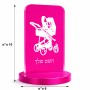 סטנד תמונה מעוצב בעיצוב אישי עם השם שלך בעיצוב עגלת תינוק גודל 6 × 10 ס"מ