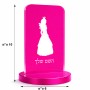 סטנד תמונה מעוצב בעיצוב אישי עם השם שלך בעיצוב נסיכה גודל 6 × 10 ס"מ