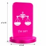 סטנד תמונה מעוצב בעיצוב אישי עם השם שלך בעיצוב מזלות - מאזניים גודל 6 × 10 ס"מ