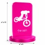 סטנד תמונה מעוצב בעיצוב אישי עם השם שלך בעיצוב רוכב אופניים גודל 6 × 10 ס"מ