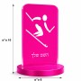 סטנד תמונה מעוצב בעיצוב אישי עם השם שלך בעיצוב סקי אולימפי גודל 6 × 10 ס"מ