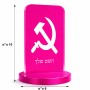 סטנד תמונה מעוצב בעיצוב אישי עם השם שלך בעיצוב פטיש ומגל גודל 6 × 10 ס"מ