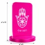 סטנד תמונה מעוצב בעיצוב אישי עם השם שלך בעיצוב חמסה - קבלה גודל 6 × 10 ס"מ